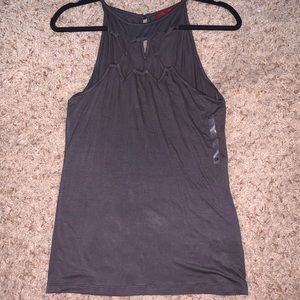 Fancy neck tank top